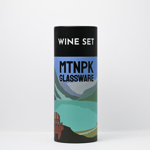Wine Set - Lake Louise & Three Sisters
